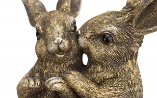 Figurka dekoracyjna Zajączki 15 cm GJ0049