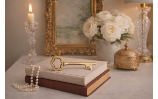 Złoty Klucz Dekoracyjny Metalowy 11 cm Dekor-Pap Ozdoba Vintage Glamour