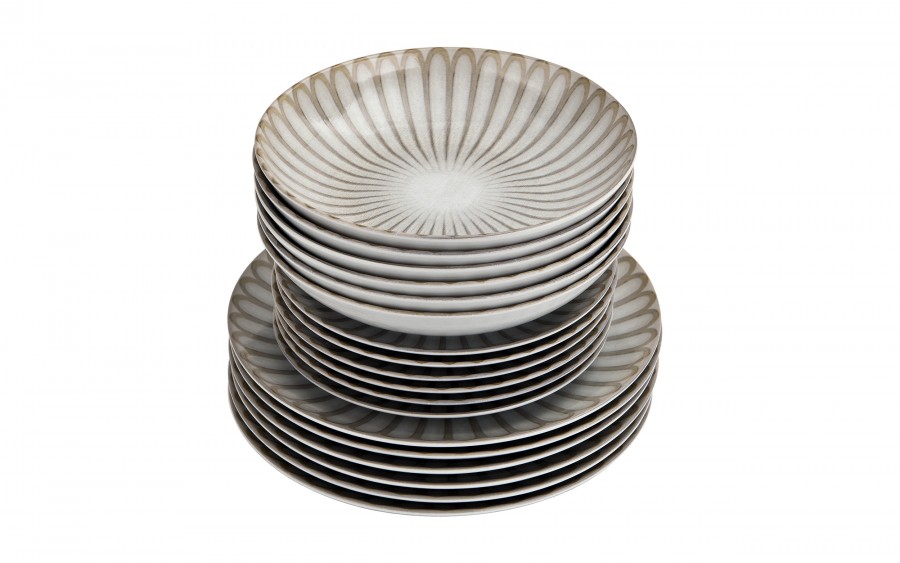 Komplet talerzy dla 6 osób 18 el. Roma/Boss 9228