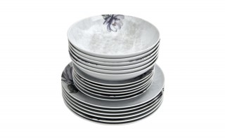 Komplet talerzy dla 6 osób 18 el. Roma/Boss 9218 Magnolia