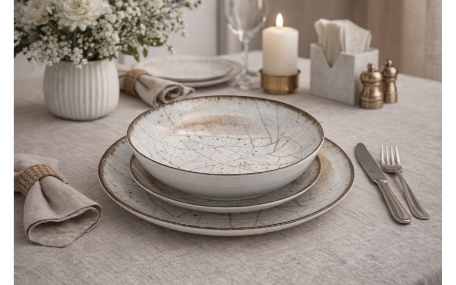 Komplet talerzy dla 6 osób 18 el. Roma/Boss 9229