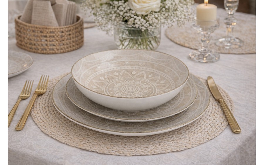 Komplet talerzy dla 6 osób 18 el. Roma/Boss 9230 Mandala