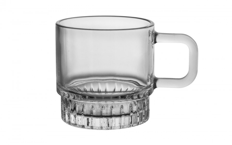 Filiżanka szklana 240 ml + spodek Stella