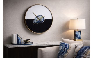 Zegar ścienny 45 cm Agat Granatowy