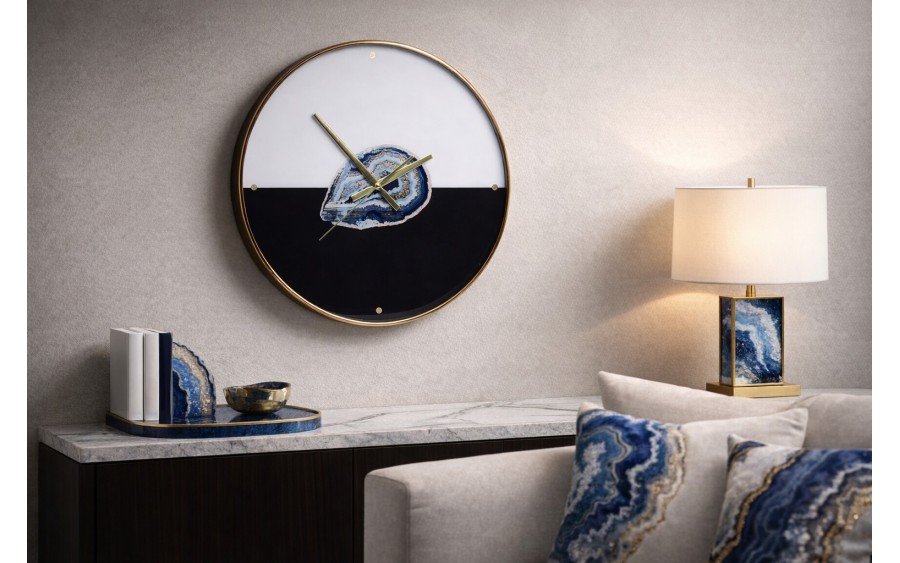 Zegar ścienny 45 cm Agat Granatowy