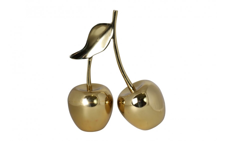 Figurka dekoracyjna Wiśnie 34 cm złote