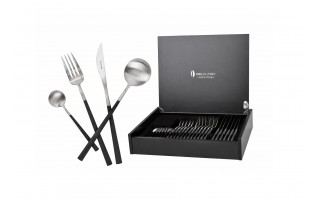 Sztućce Neo Black Inox 6/24 Belo Inox
