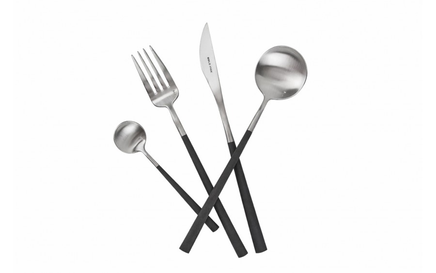 Sztućce Neo Black Inox 6/24 Belo Inox