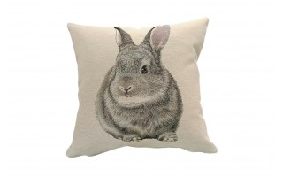 Poszewka dekoracyjna 45x45 cm Królik z ogonkiem 6312