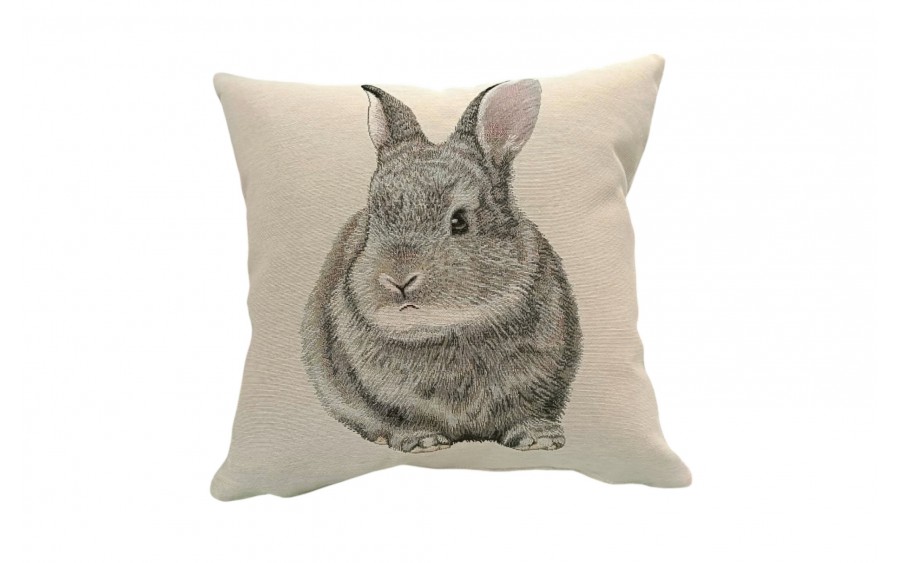 Poszewka dekoracyjna 45x45 cm Królik z ogonkiem 6312