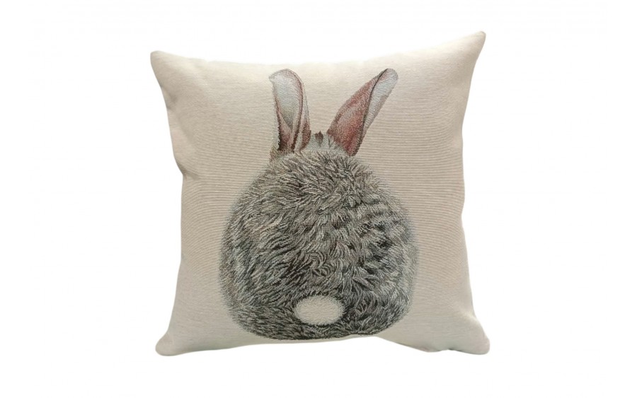 Poszewka dekoracyjna 45x45 cm Królik z ogonkiem 6312 Gobelinowa Premium
