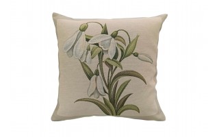Poszewka dekoracyjna 45x45 cm Przebiśniegi 3 1300B Gobelinowa Premium