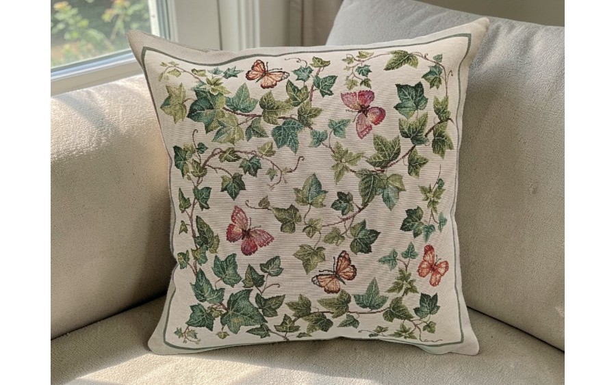 Poszewka dekoracyjna 45x45 cm Bluszcz Gobelinowa Premium