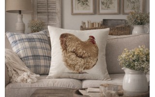 Poszewka dekoracyjna 45x45 cm Kura Gobelinowa Premium Zamek