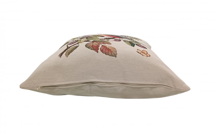 Poszewka dekoracyjna 45x45 cm Ptaszek i Jeżyny Gobelinowa Premium