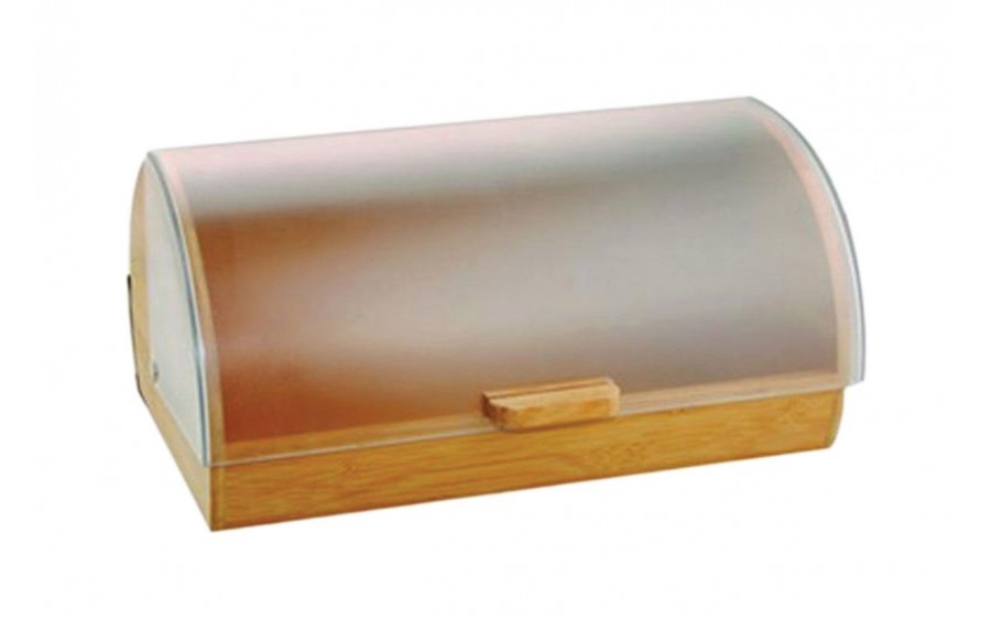 Chlebak drewniany 39x28x18,5 Gordon z plastikową pokrywą AMBITION