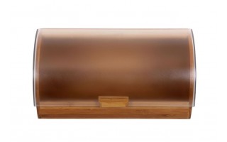 Chlebak drewniany 39x28x18,5 Gordon z plastikową pokrywą AMBITION