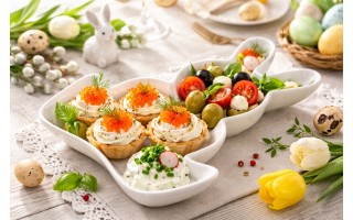 Patera porcelanowa Królik 20 cm