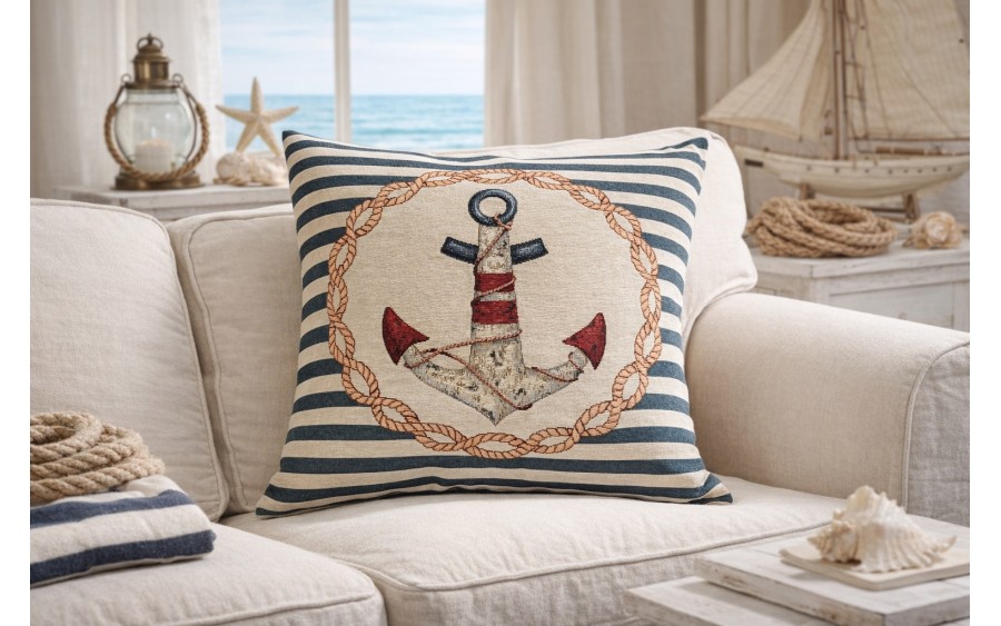 Poszewka dekoracyjna 45x45 cm Kotwica Gobelinowa Premium