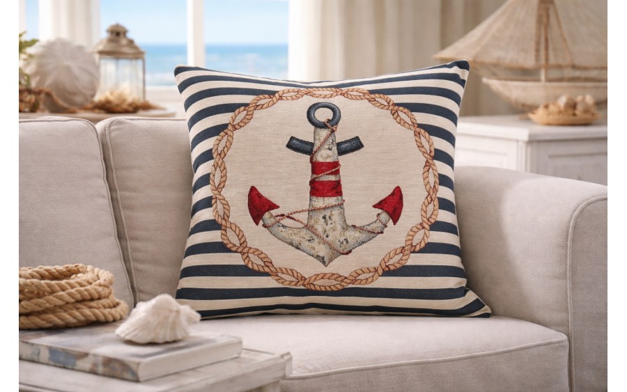 Poszewka dekoracyjna 45x45 cm Kotwica Gobelinowa Premium