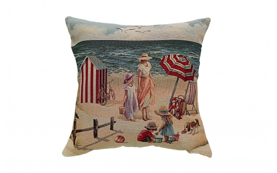 Poszewka dekoracyjna 45x45 cm Plaża Gobelinowa Premium