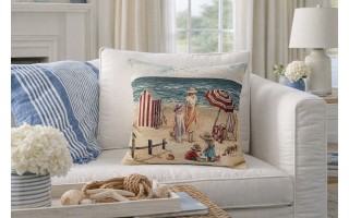 Poszewka dekoracyjna 45x45 cm Plaża Gobelinowa Premium