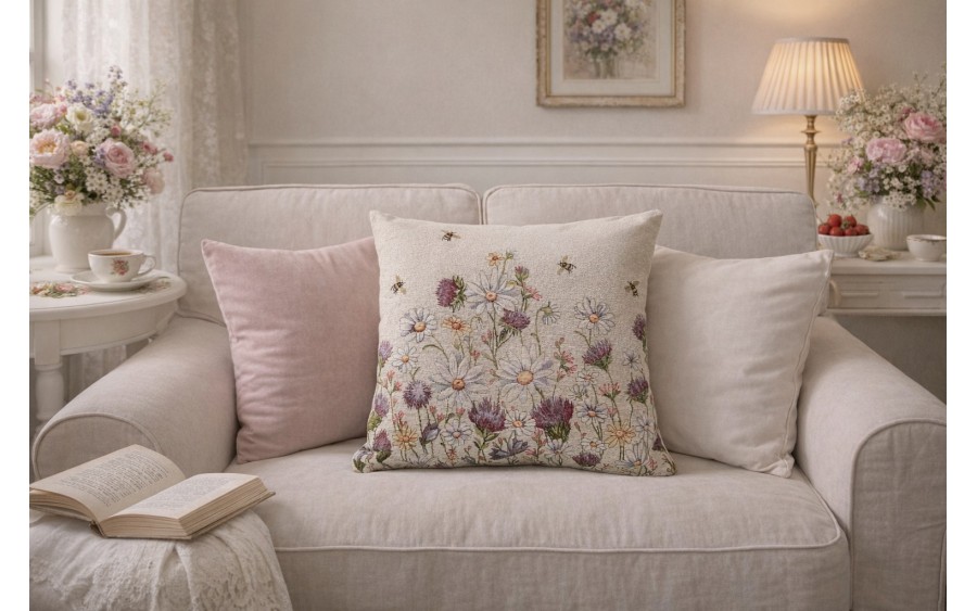 Poszewka dekoracyjna 45x45 cm Koniczynka Gobelinowa Premium