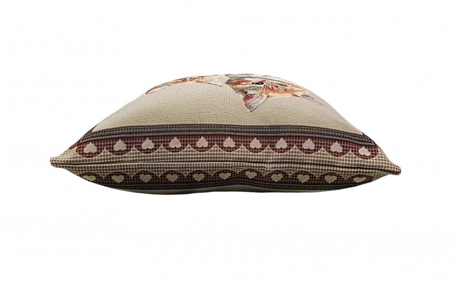 Poszewka dekoracyjna 45x45 cm Kotki w ramce Gobelinowa Premium