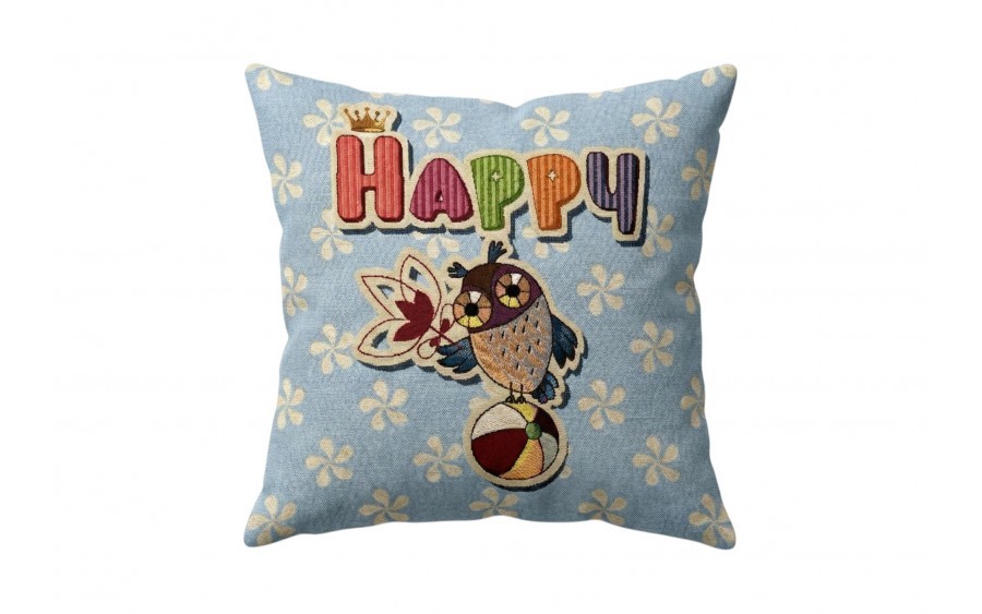 Poszewka dekoracyjna 45x45 cm Sowa-Happy Gobelinowa Premium