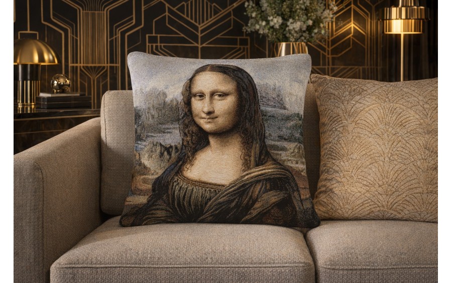 Poszewka dekoracyjna 45x45 cm Mona Lisa Gobelinowa Premium