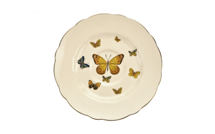 Komplet 2 filiżanek 260 ml + spodki Motylki