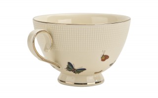 Komplet 2 filiżanek 260 ml + spodki Motylki