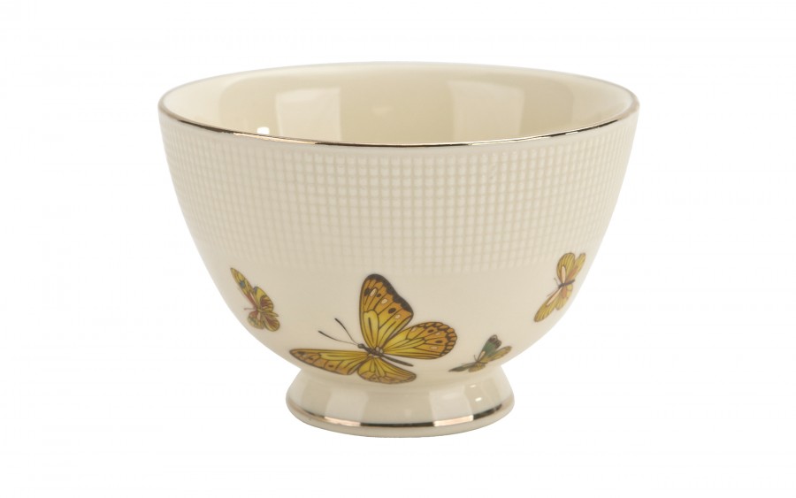 Komplet 2 filiżanek 260 ml + spodki Motylki