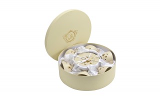 Komplet 6 filiżanek 260 ml + spodki Motylki