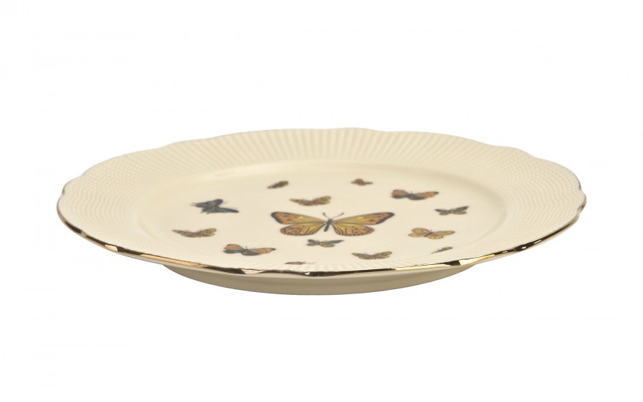 Komplet 2 talerzy deserowych 20,5 cm Motylki
