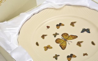 Komplet 2 talerzy deserowych 20,5 cm Motylki