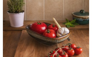 Ceramiczna miska 19 cm OMBRES BLUE 500 ml do serwowania i zapiekania