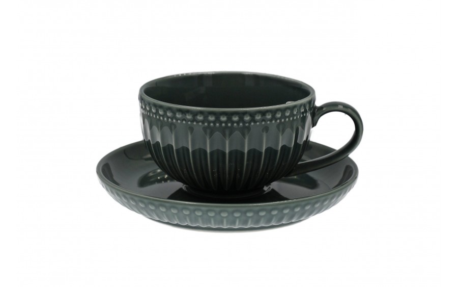 Filiżanka 250 ml ze spodkiem MOSAIQUE OLIVE