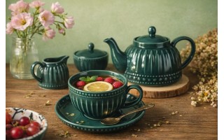 Filiżanka 250 ml ze spodkiem MOSAIQUE OLIVE