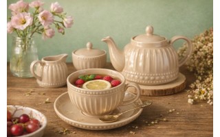 Filiżanka 250 ml ze spodkiem MOSAIQUE BEIGE