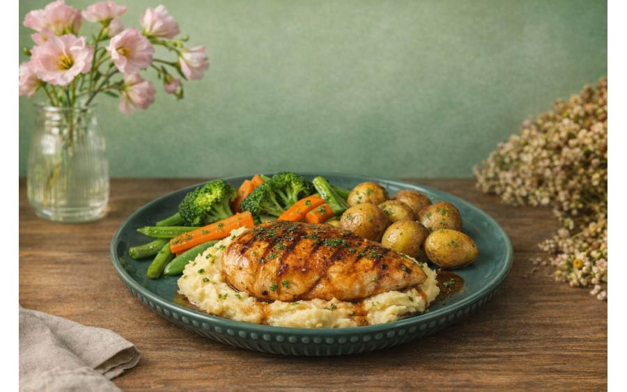 Talerz płytki 26 cm MOSAIQUE OLIVE