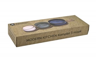 Zestaw 3 miseczek z deską do serwowania 4 el. 7341