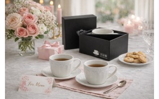 Komplet 2 filiżanek 260 ml + spodki Twilight