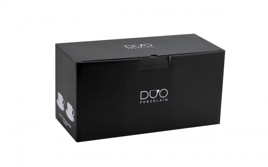 Komplet 6 filiżanek 260 ml + spodki Twilight