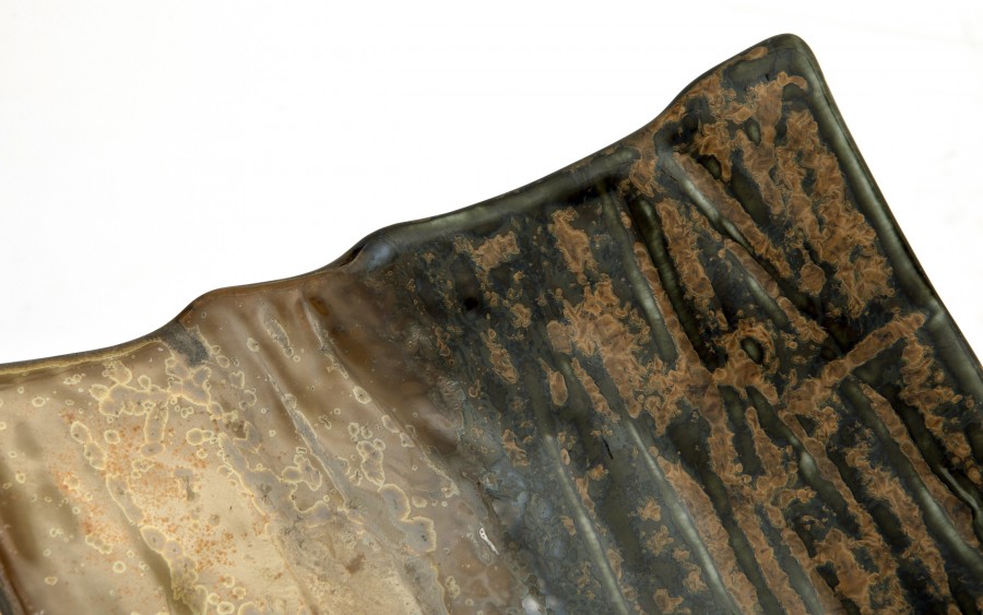 Ceramiczna patera prostokątna ONDES 21x18 cm – naturalna elegancja serwowania