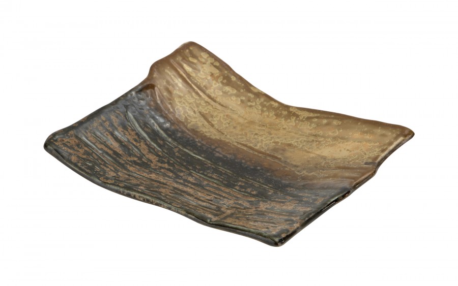 Ceramiczna patera prostokątna ONDES 21x18 cm – naturalna elegancja serwowania