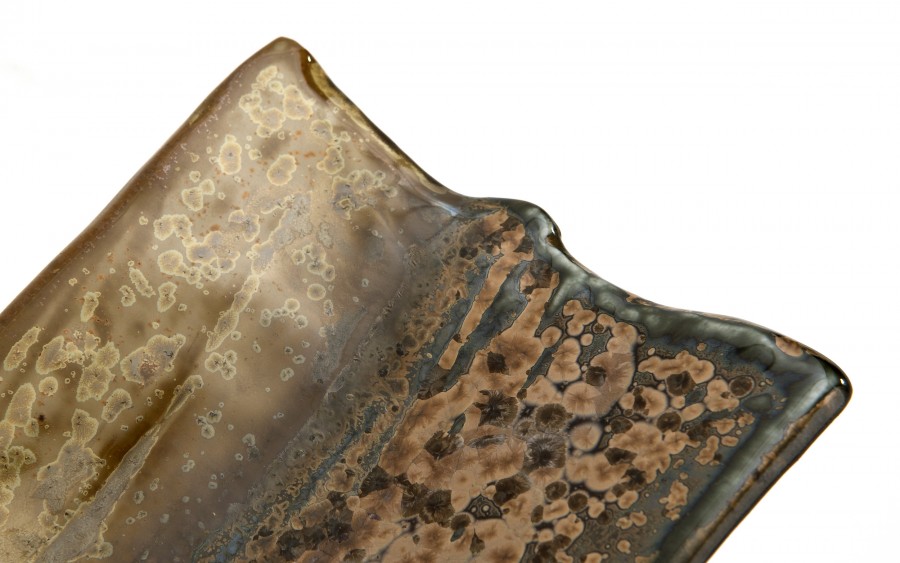 Ceramiczna patera prostokątna ONDES 21x11 cm – naturalna elegancja serwowania