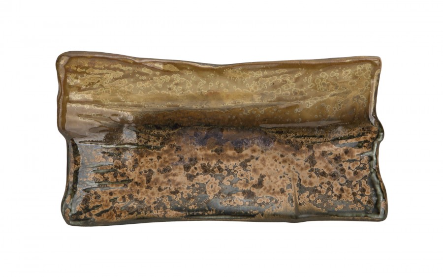 Ceramiczna patera prostokątna ONDES 21x11 cm – naturalna elegancja serwowania