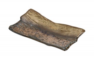 Ceramiczna patera prostokątna ONDES 21x11 cm – naturalna elegancja serwowania
