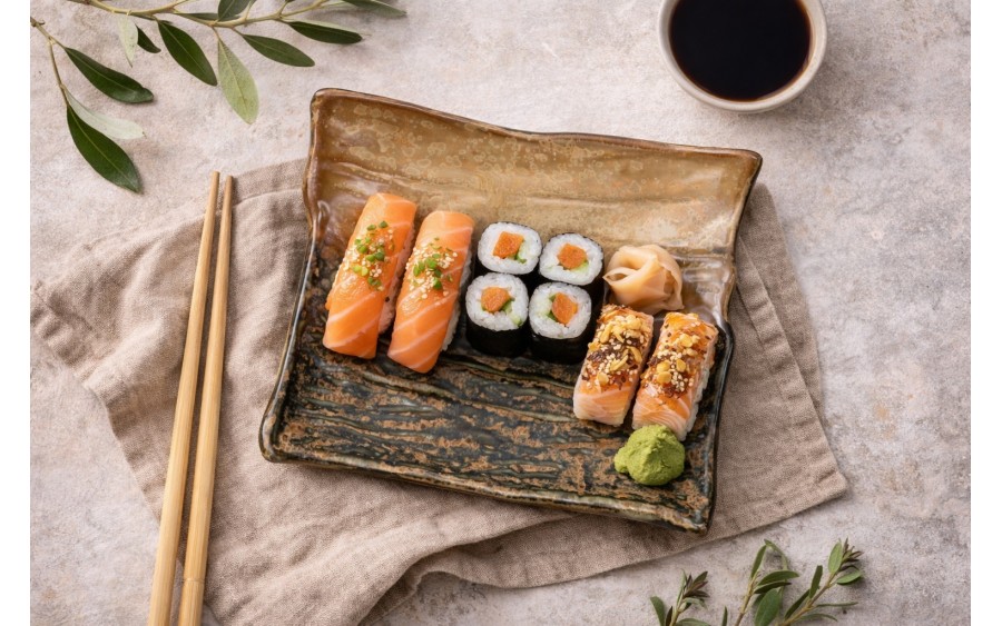 Ceramiczna patera prostokątna ONDES 21x18 cm – naturalna elegancja serwowania